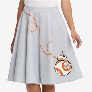 Her Universe Star Wars BB-8 Retro Swing Skirt Women’s Size XXL elastic waist